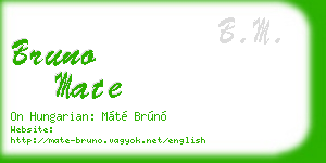 bruno mate business card